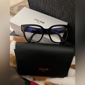 Celine glasses Model CL0066I 3 Dots Black (Bold Frame)